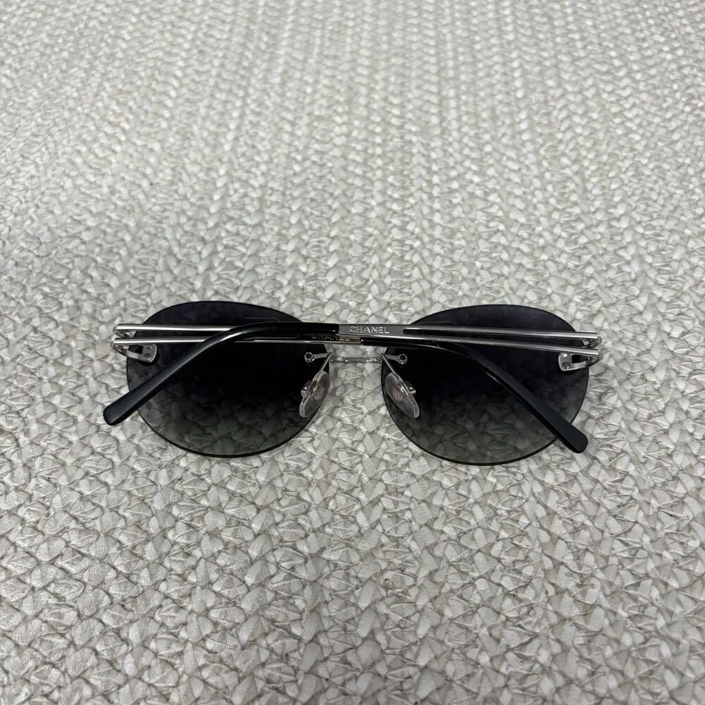 Vintage Chanel Interlocking CC Cat Eye Sunglasses Polarized 4158